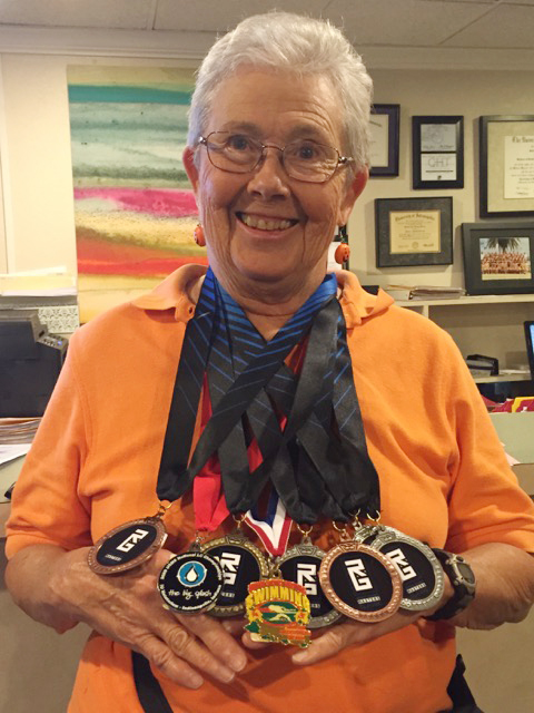 Lady with medals